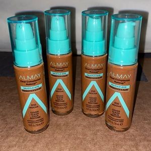 Almay clear complexion makeup 910 Mocha- 4 pack
